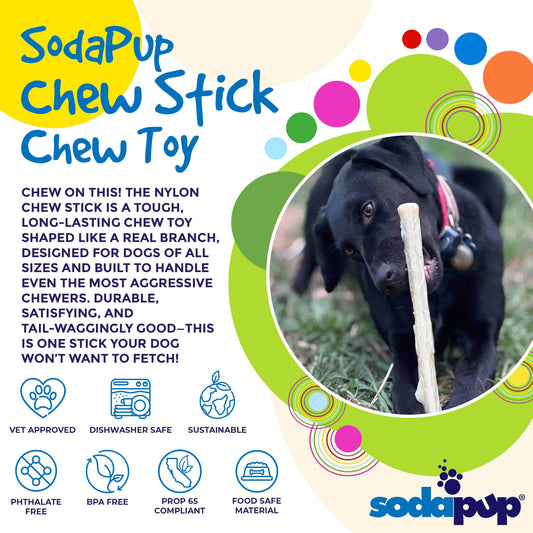SodaPup Durable Nylon Chew Stick Power Chewers | Indestructible Dog Toy USA