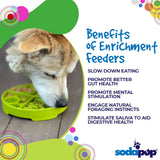 Four Seasons Design eTray Enrichment Shallow Slow Feeder Dog Bowl - SodaPup/True Dogs, LLC