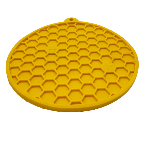SodaPup Honeycomb Design emat Enrichment Lick Mat Dogs Cats Suction Cups | USA Made