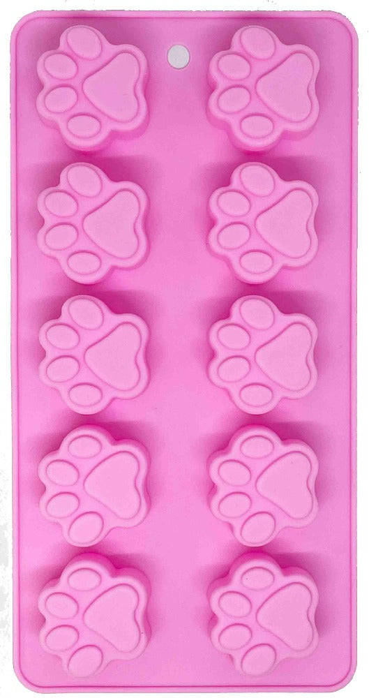 Silicone Paw Print Ice Tray Mold