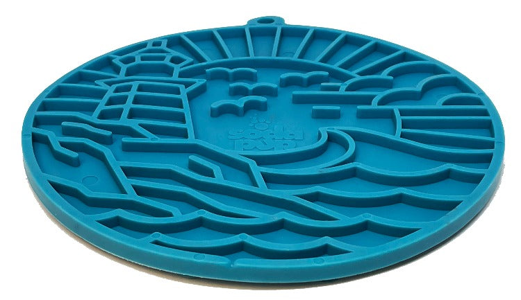 SodaPup Lighthouse eMat Enrichment Lick Mat Dogs Cats Suction Cups | USA Made