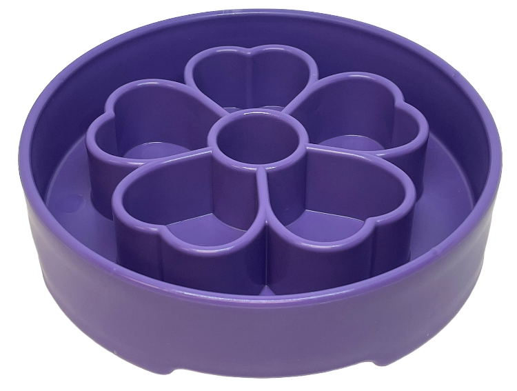 SodaPup Flower eBowl Deep Slow Feeder Dog Bowl Enrichment | USA Made
