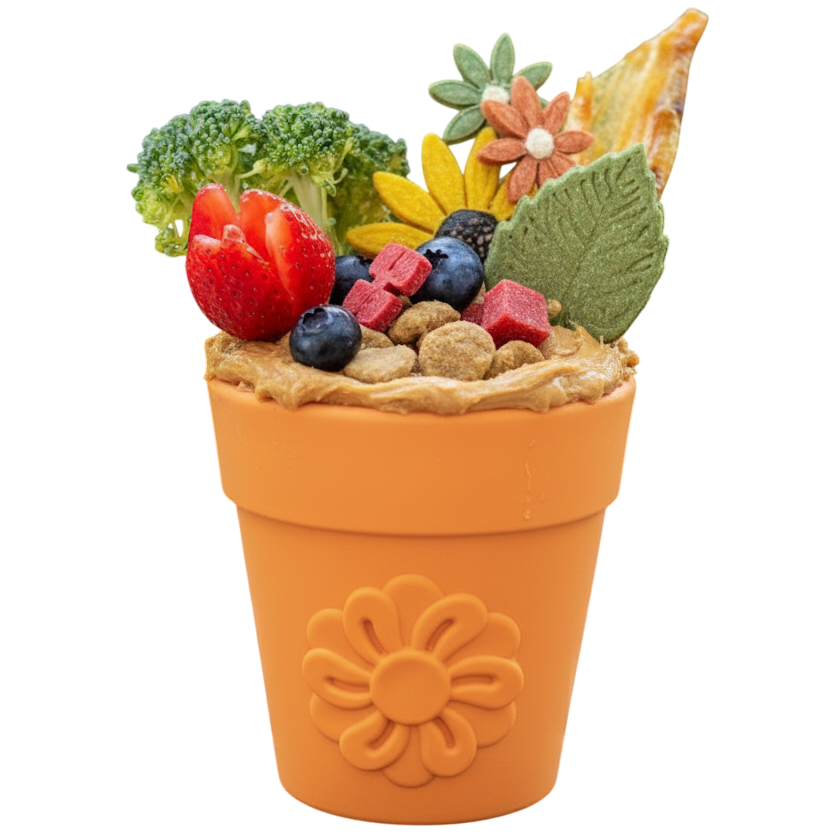 Get Flower Pot Durable Rubber Enrichment Toy at Sodapup! – SodaPup
