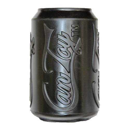 Black SodaPup Magnum Can Toy rubber treat dispenser shaped like a soda can