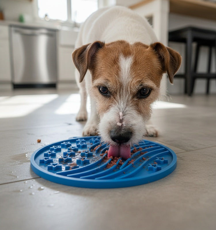 SodaPup USA-K9 Stars Stripes Design eMat Enrichment Lick Mat Dogs Cats Suction Cups | USA Made