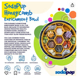 Honeycomb Design eBowl Enrichment Slow Feeder Bowl for Dogs - SodaPup/True Dogs, LLC
