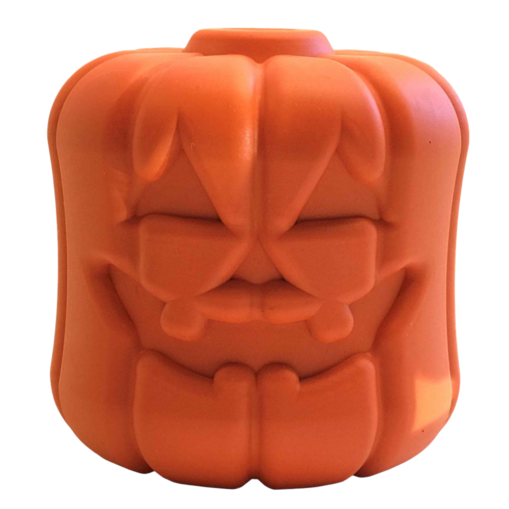 Jack O' Lantern eDispener Durable Rubber Chew Toy & Treat