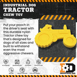ID Tractor  Ultra Durable Nylon Dog Chew Toy for Aggressive Chewers - Yellow - SodaPup/True Dogs, LLC