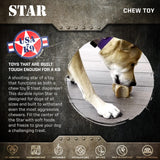 Durable Nylon Star Dog Chew Toy and Enrichment Toy for Aggressive Chewers - SodaPup/True Dogs, LLC