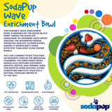 Wave Design eBowl Enrichment Slow Feeder Bowl for Dogs - SodaPup/True Dogs, LLC