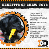 ID Pipe Wrench  Ultra Durable Nylon Dog Chew Toy for Aggressive Chewers - Yellow - SodaPup/True Dogs, LLC