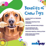SP Honey Bone Ultra Durable Nylon Dog Chew Toy for Aggressive Chewers - Brown - SodaPup/True Dogs, LLC