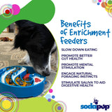 Wave Design eBowl Enrichment Slow Feeder Bowl for Dogs - SodaPup/True Dogs, LLC