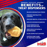MKB Doggie Pharaoh Durable Chew Toy & Treat Dispenser - Gold - SodaPup/True Dogs, LLC