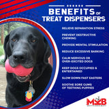 MKB Sugar Skull Durable Rubber Chew Toy & Treat Dispenser - Large - Pink - SodaPup/True Dogs, LLC