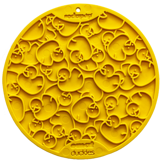 SodaPup Whale & Duckies Dog Lick Mat Bundle | 2-Pack Bathtub eMat Suction Cups