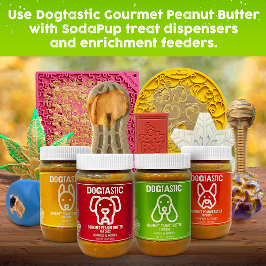 SodaPup Dogtastic Peanut Butter Dogs Flax Seed Xylitol-Free | USA Made 50% off