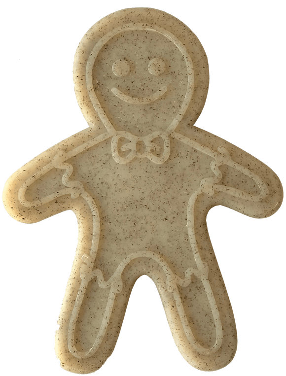 SP Gingerbread Man Ultra Durable Nylon Dog Chew Toy for Aggressive Chewers - Brown - SodaPup/True Dogs, LLC