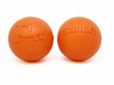 NEW! SP Smile Ball Ultra Durable Synthetic Rubber Chew Toy & Floating Retrieving Toy - Medium - Orange - SodaPup/True Dogs, LLC