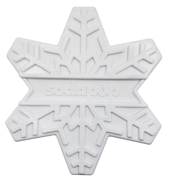 SP Snowflake Ultra Durable Nylon Dog Chew Toy for Aggressive Chewers - White - SodaPup/True Dogs, LLC
