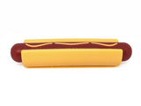 SP Hot Dog Ultra Durable Nylon Dog Chew Toy for Aggressive Chewers - Yellow/Red - SodaPup/True Dogs, LLC