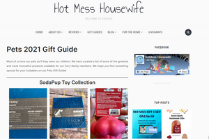 SodaPup Featured in Hot Mess Housewife 2021 Pet Gift Guide