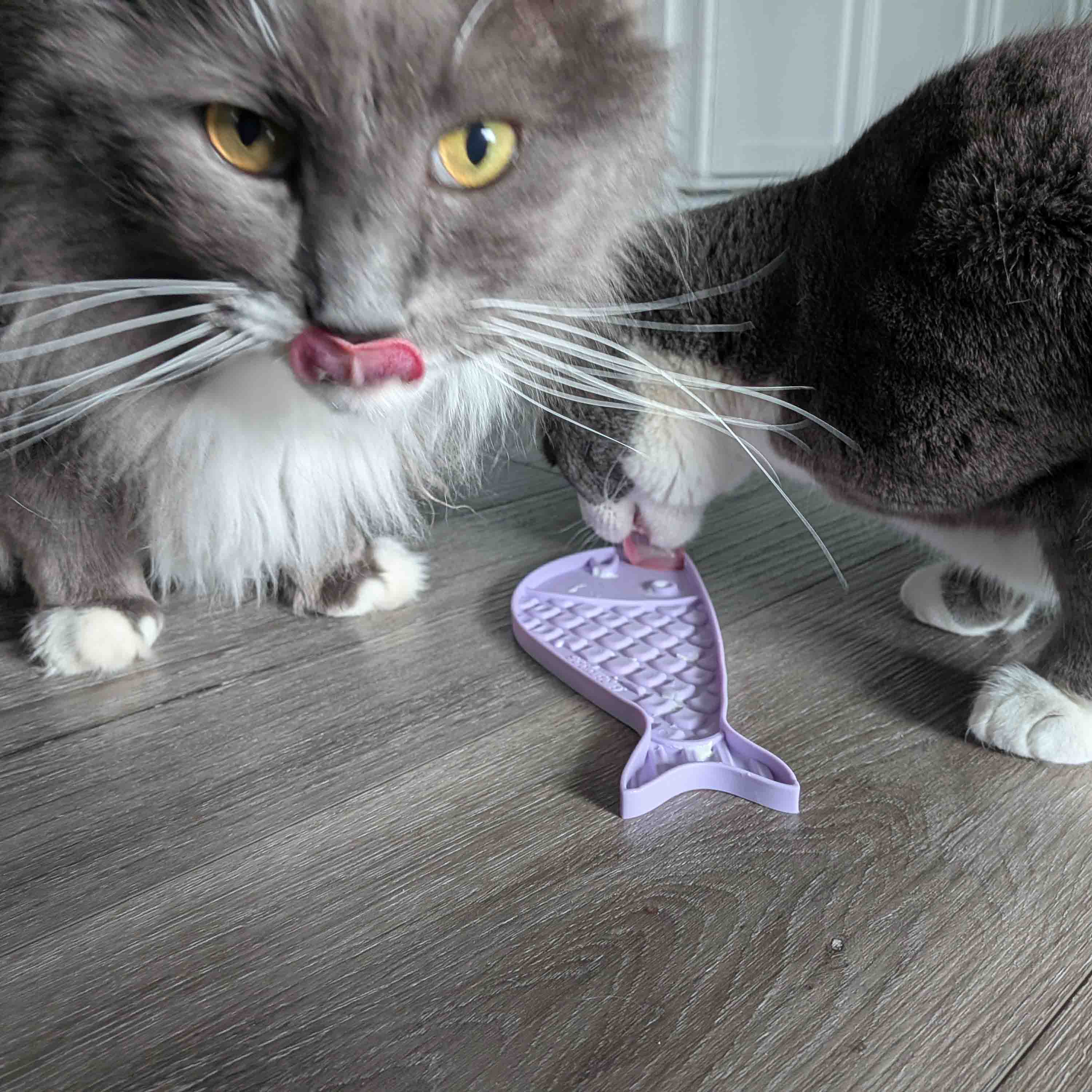 SodaPup Goldfish eMat Cat Lick Mat | Fish-Shaped Enrichment Feeder