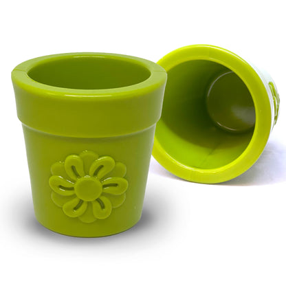 SodaPup Large Flower Pot eCup Dog Treat Dispenser | Durable USA-Made Enrichment Toy
