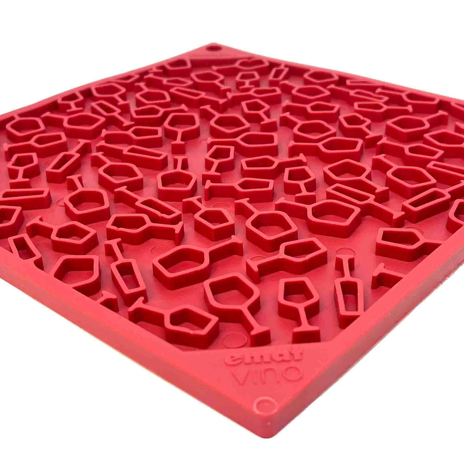 SodaPup Vino Dog eMat Enrichment Lick Mat Dogs Cats | Wine-Inspired Design|