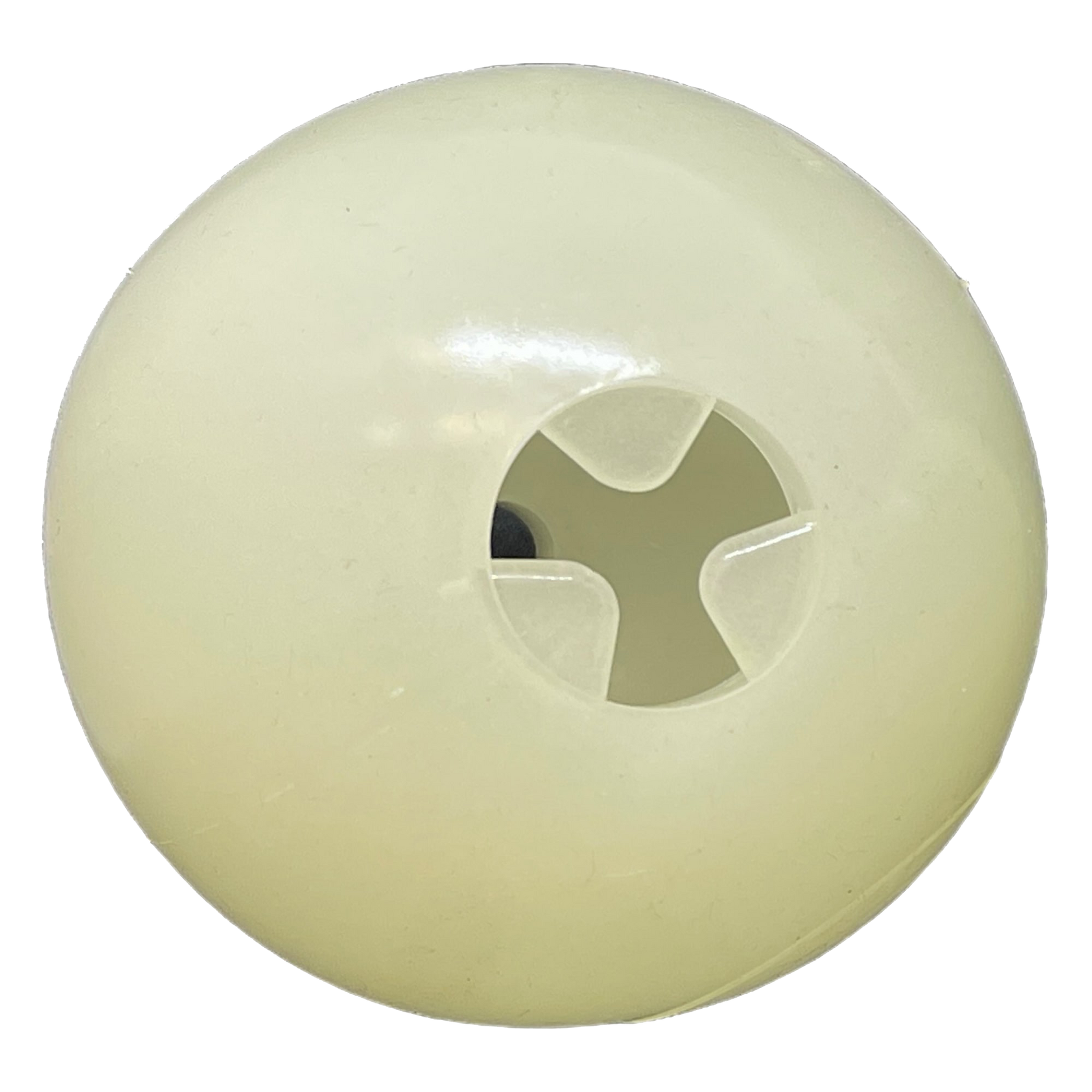 SodaPup 4" Glow-in-the-Dark Dog Ball Treat Dispenser & Water Toy | USA Made "4 PUP-X Dispensing Glow