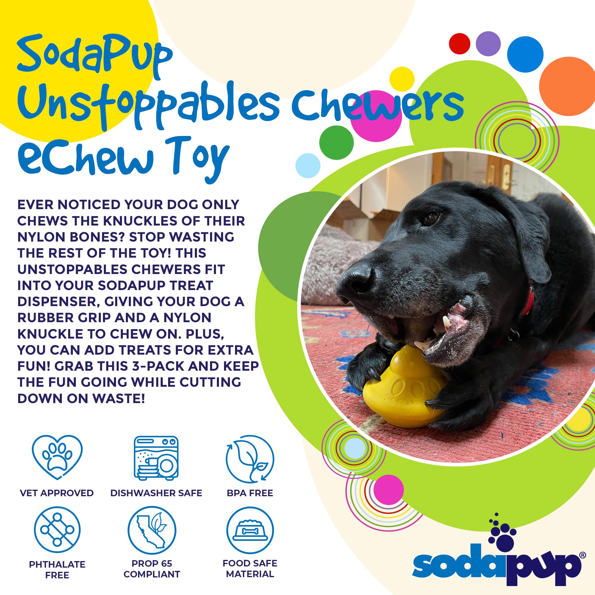 Buy Unstoppables Chewers for a chewing challenge for your dog