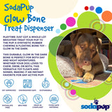 PUP-X Synthetic Rubber Chewing & Floating Bone Toy - Glow in the Dark