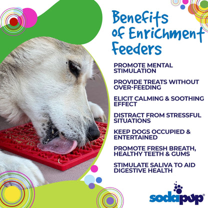 SodaPup "Peace" Christmas Tree emat Enrichment Lick Mat Dogs Cats | design