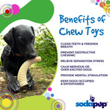Honey Bone Dental Antler  eChew Ultra Durable Nylon Dog Chew Toy - XL - SodaPup/True Dogs, LLC