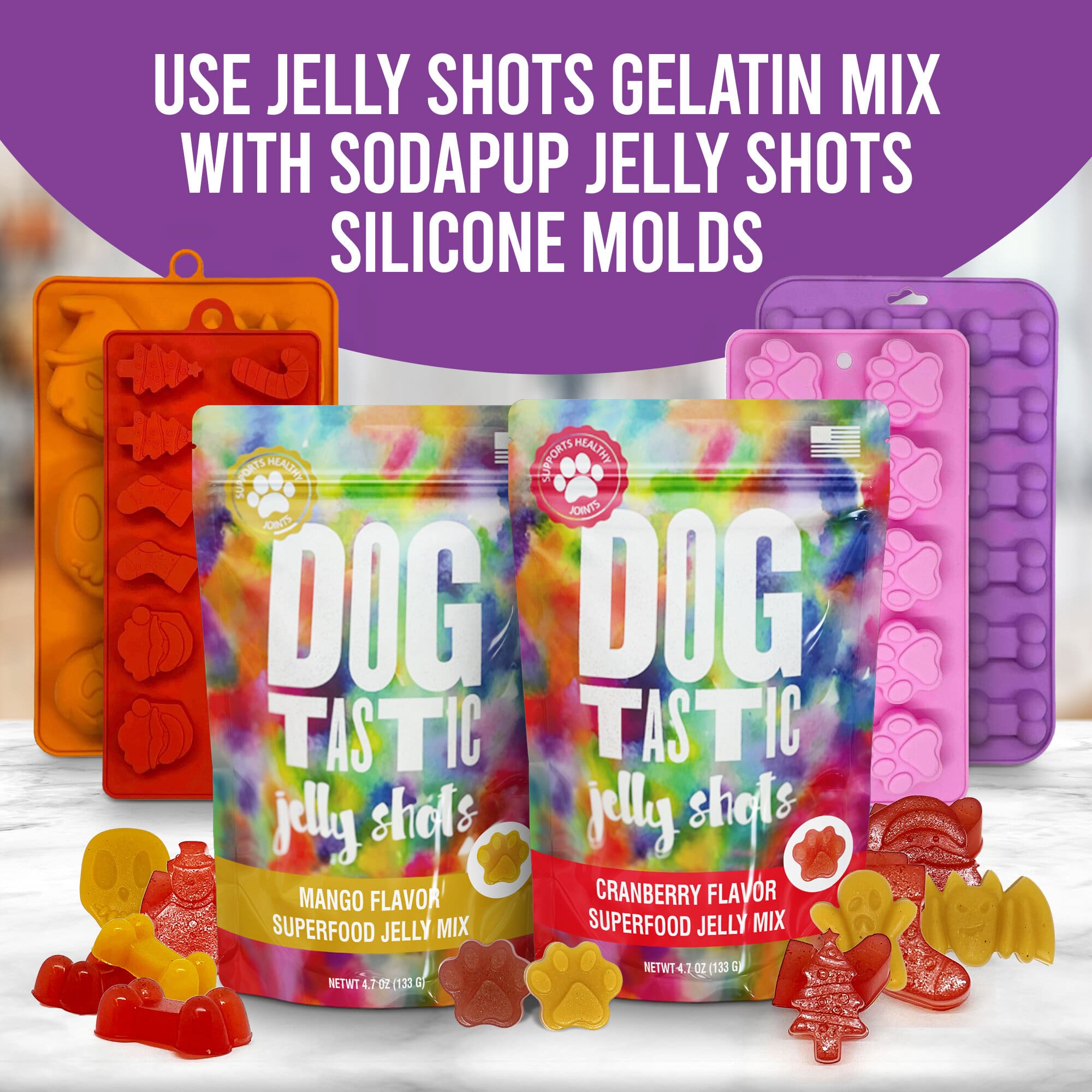 Buy Sodapup's Dogtastic Jelly Shots molds – SodaPup/True Dogs, LLC