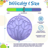 Tulip Design eMat Enrichment Lick Mat With Suction Cups