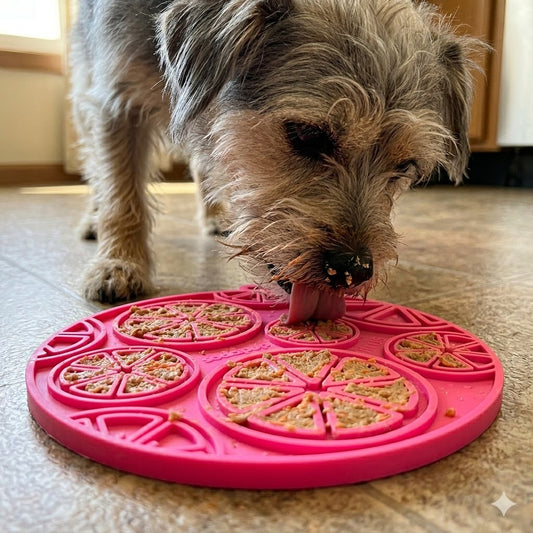 Citrus Design eMat - Enrichment Lick Mat For Dogs and Cats - with Suction Cups | USA Made - SodaPup/True Dogs, LLC