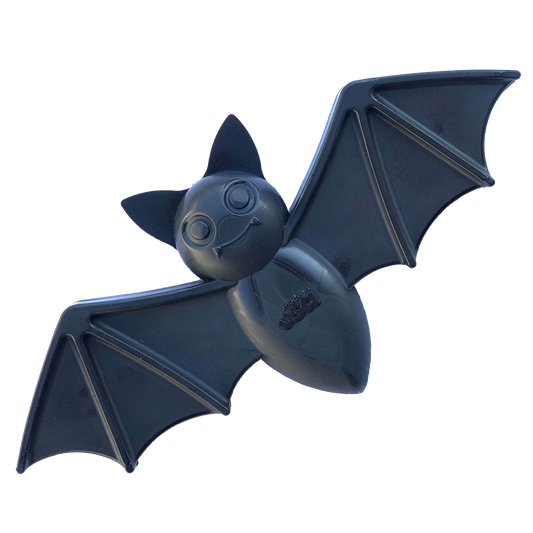 SodaPup Vampire Bat Nylon Dog Chew Toy Aggressive Chewers | USA Made & FDA Compliant Medium Black