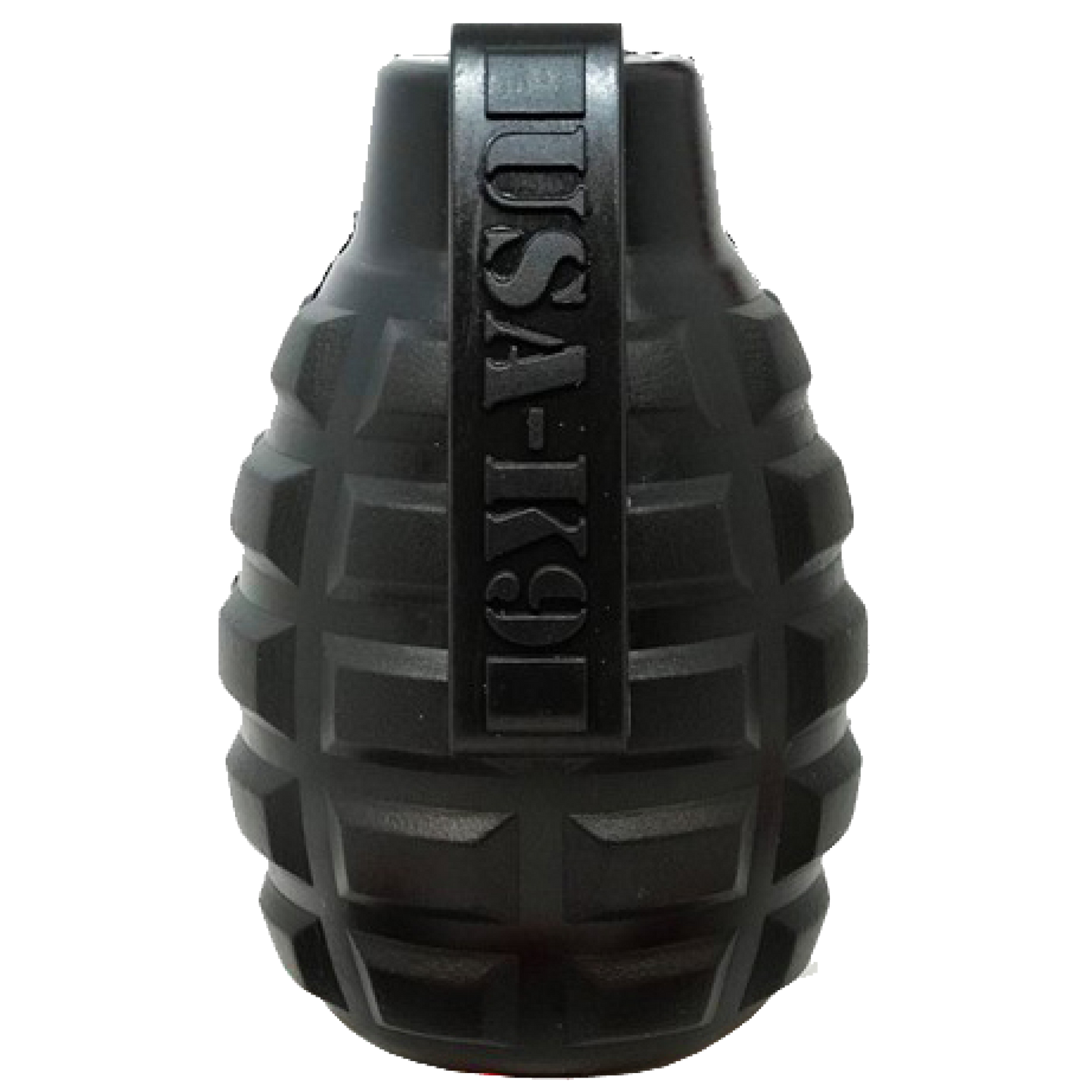 USA-K9 Grenade Shaped eDispenser Durable Dog Chew Toy & Treat Dispenser - Magnum Black - SodaPup/True Dogs, LLC