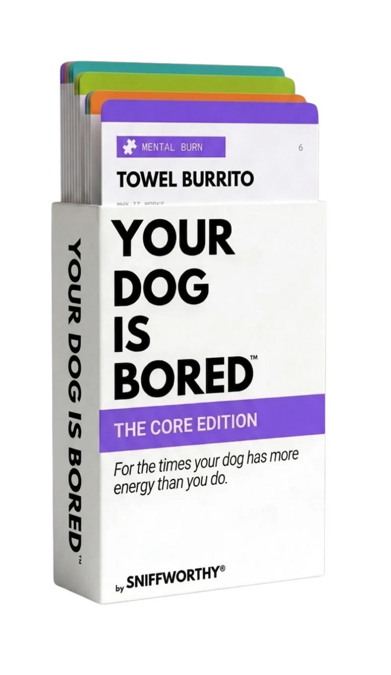 YOUR DOG IS BORED - 32 ENRICHMENT ACTIVITY CARD DECK