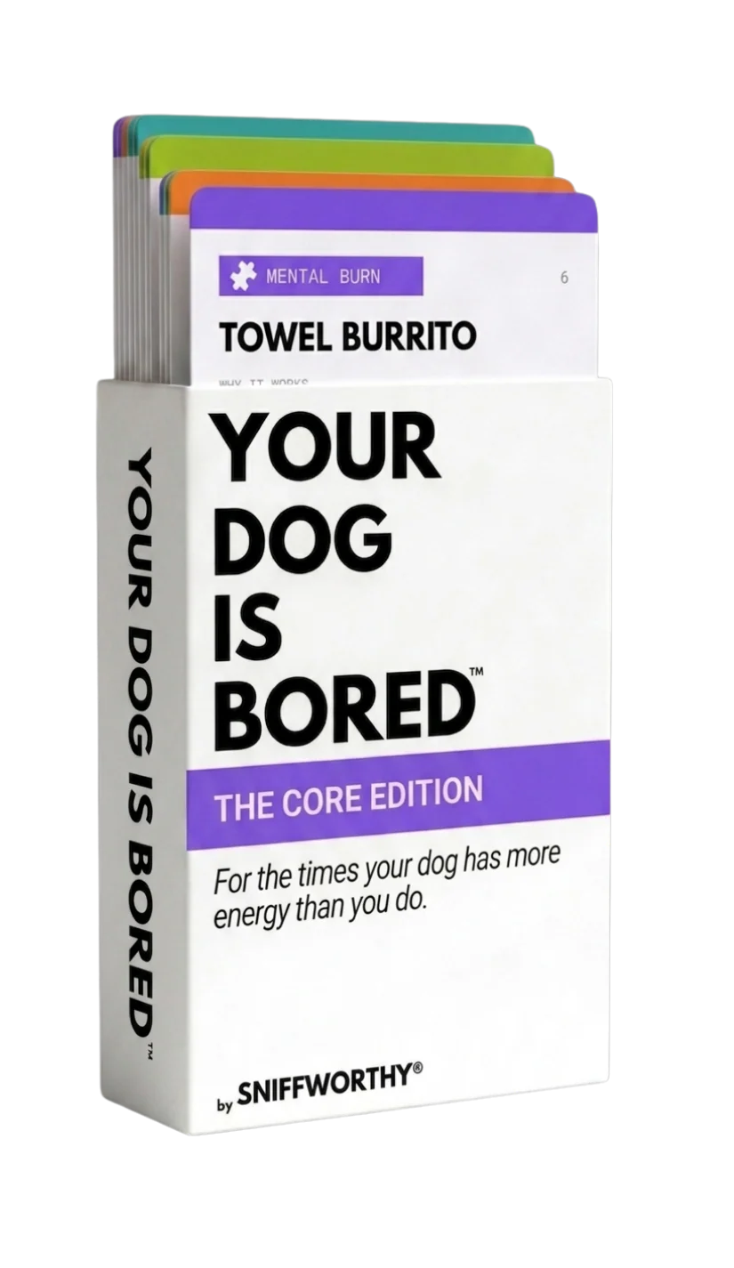 YOUR DOG IS BORED - 32 ENRICHMENT ACTIVITY CARD DECK - SodaPup/True Dogs, LLC