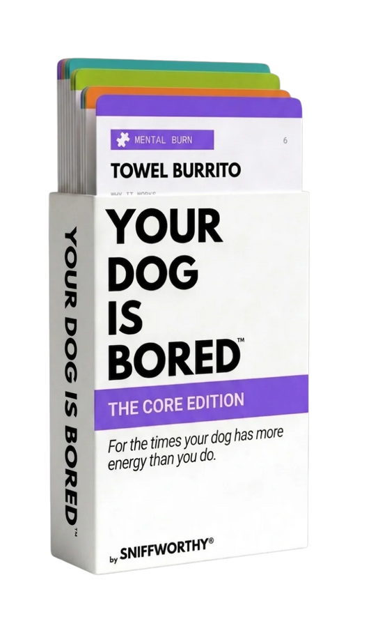 YOUR DOG IS BORED - 32 ENRICHMENT ACTIVITY CARD DECK