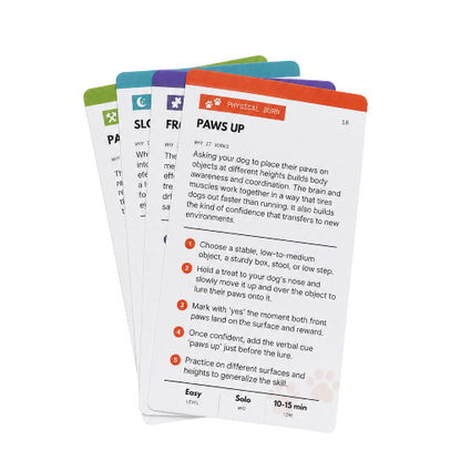 YOUR DOG IS BORED - 32 ENRICHMENT ACTIVITY CARD DECK - SodaPup/True Dogs, LLC