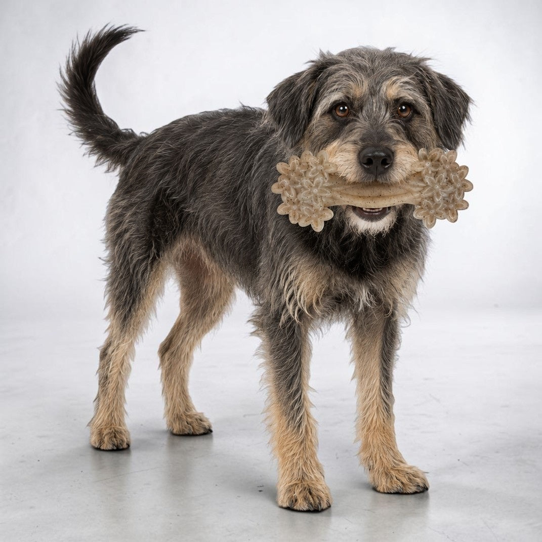 Daisy Bone Nylon Chew Toy for Aggressive Chewers | SodaPup USA