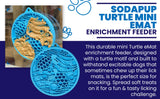 Turtle emat-mini Enrichment Lick Mat With Suction Cups