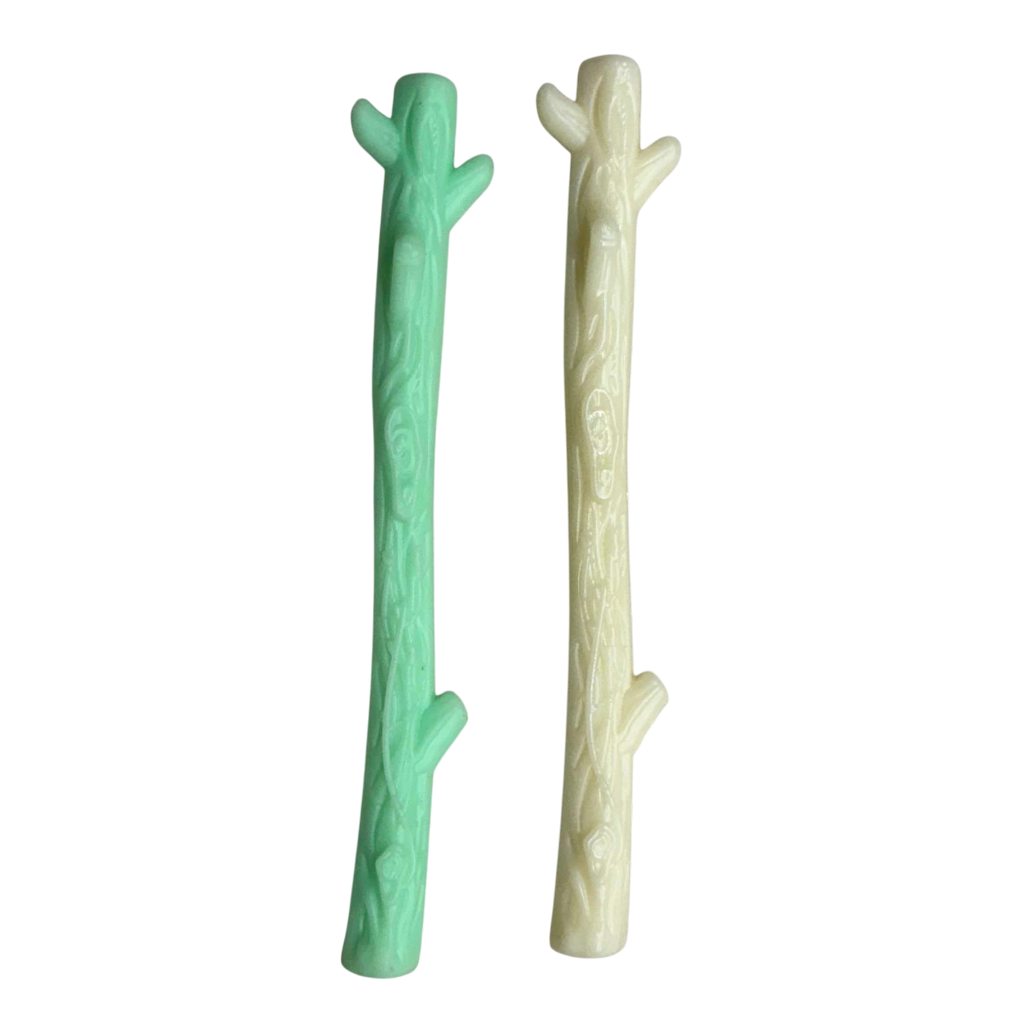 Glow in the Dark Dog Toy Bundle | Nylon Chew Stick + Rubber Retrieving Stick - SodaPup/True Dogs, LLC