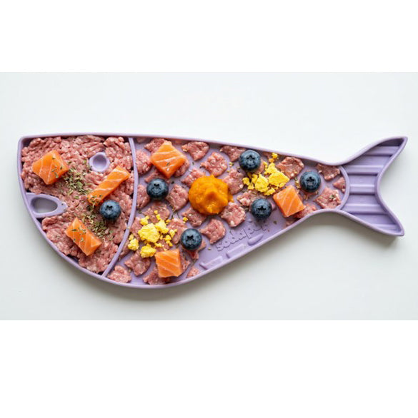 SodaPup Goldfish eMat Cat Lick Mat | Fish-Shaped Enrichment Feeder