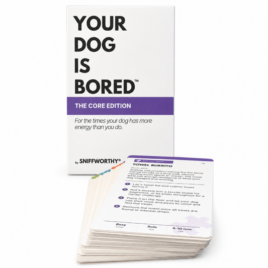 YOUR DOG IS BORED - 32 ENRICHMENT ACTIVITY CARD DECK