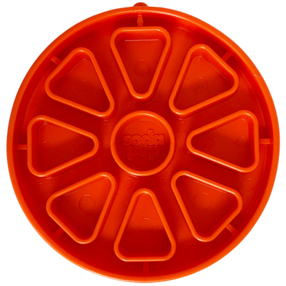SodaPup Citrus Softie eTray Shallow Slow Feeder Dog Bowl | USA Made