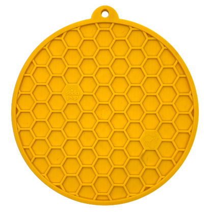 SodaPup Honeycomb Design emat Enrichment Lick Mat Dogs Cats Suction Cups | USA Made